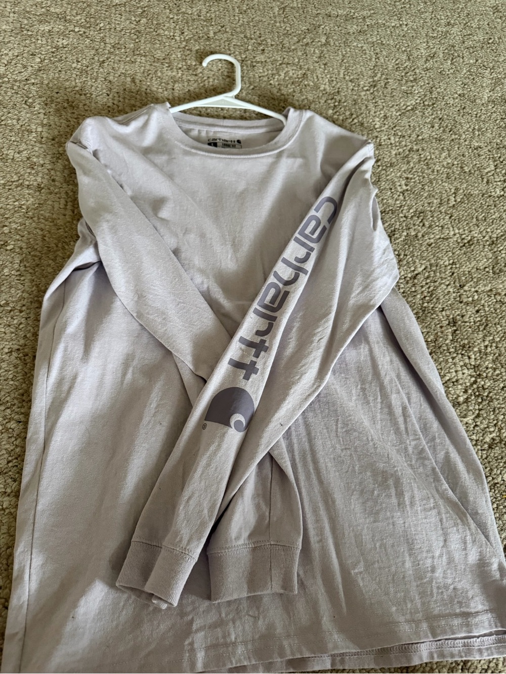 Carhartt  Women’s Long Sleeve Logo Tee in Light purple